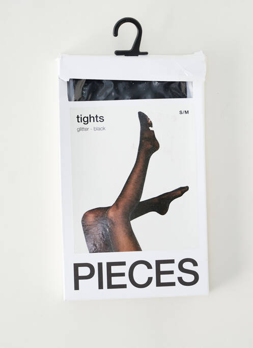 Collants noir PIECES pour femme