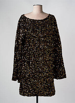 Robe courte manches longues manches longues noir AMY&CLO femme