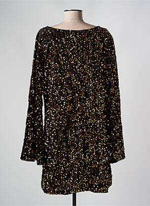 Robe courte manches longues manches longues noir AMY&CLO femme