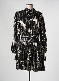 Robe courte manches longues manches longues noir RETRO & ICONE femme