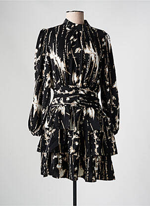Robe courte manches longues manches longues noir RETRO & ICONE femme