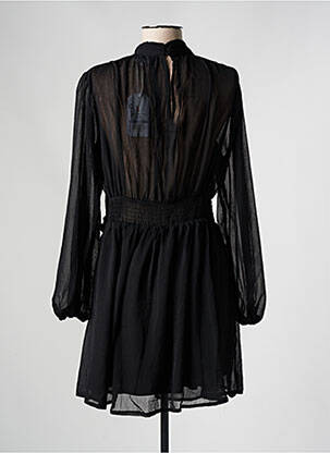 Robe courte manches longues manches longues noir RETRO & ICONE femme