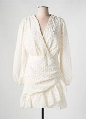 Robe courte blanc FLAMANT ROSE pour femme seconde vue