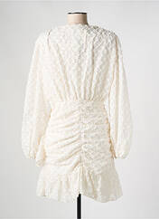 Robe courte blanc FLAMANT ROSE pour femme seconde vue