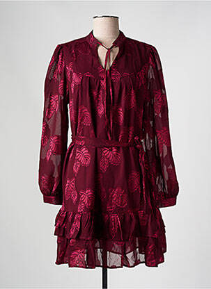 Robe courte rouge FLAMANT ROSE pour femme