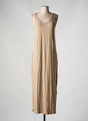 Robe longue beige PIECES pour femme seconde vue