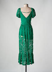Robe longue vert FLAMANT ROSE pour femme seconde vue