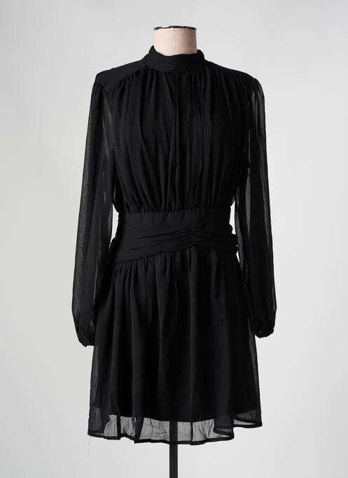 Robe courte manches longues manches longues noir RETRO & ICONE femme