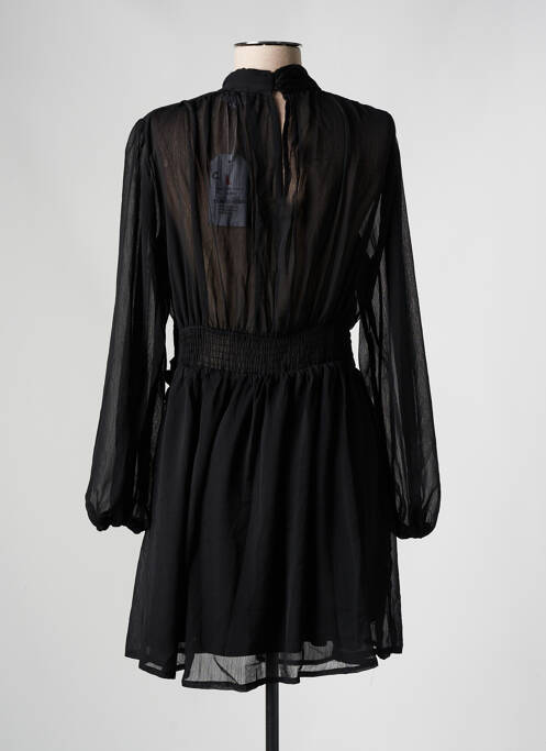 Robe courte manches longues manches longues noir RETRO & ICONE femme
