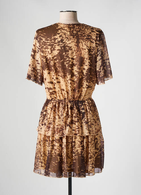 Robe courte marron RETRO & ICONE pour femme