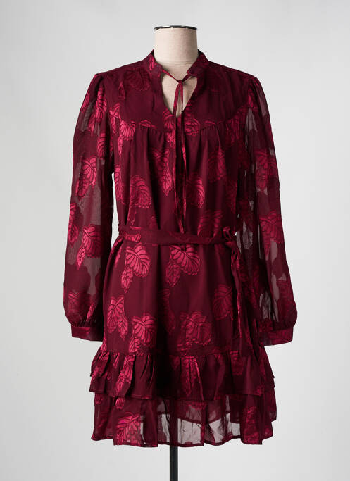 Robe courte rouge FLAMANT ROSE pour femme