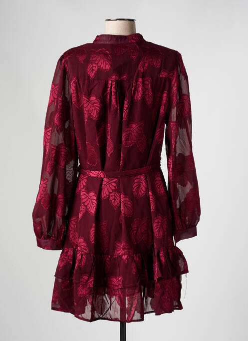 Robe courte rouge FLAMANT ROSE pour femme