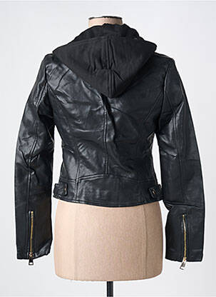 Veste simili cuir poches noir YU & ME femme