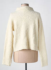 Gilet manches longues beige BIANKA pour femme seconde vue