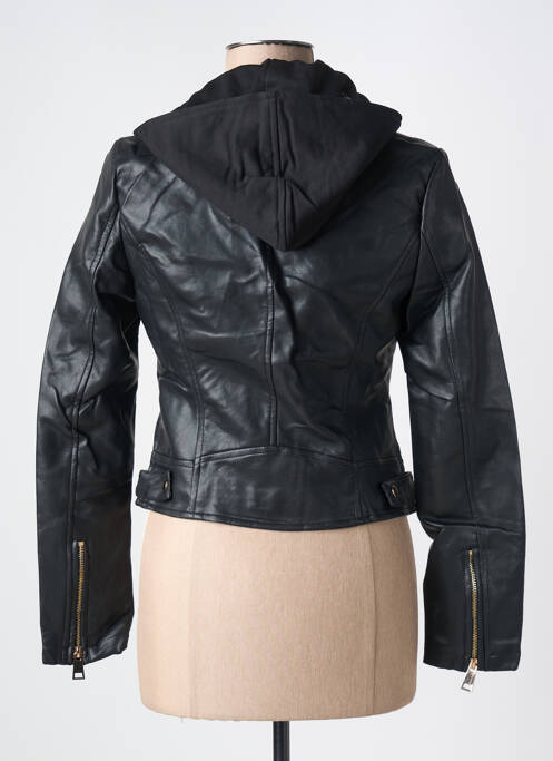 Veste simili cuir noir YU & ME pour femme