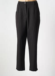 Pantalon droit tissage crêpe taille normale noir PIECES femme