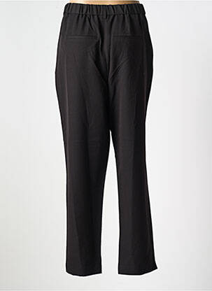 Pantalon droit tissage crêpe taille normale noir PIECES femme