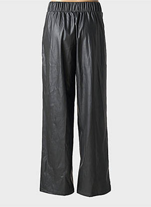 Pantalon large taille à pinces taille haute noir JACQUELINE DE YONG femme