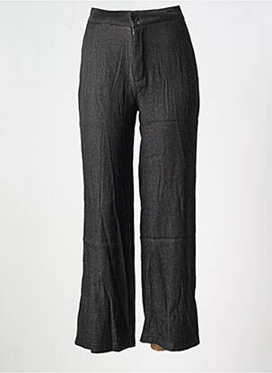 Pantalon droit taille à pinces taille haute noir SOPHYLINE femme