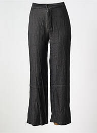 Pantalon droit taille à pinces taille haute noir SOPHYLINE femme