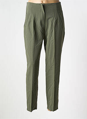 Pantalon slim taille haute taille haute vert COPPEROSE femme