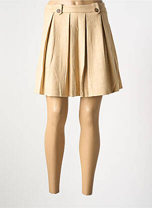 Jupe courte coupe évasée beige SOPHYLINE femme