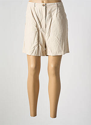Bermuda coupe droite beige SO SWEET femme