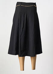 Jupe mi-longue noir SOPHY LINE pour femme seconde vue