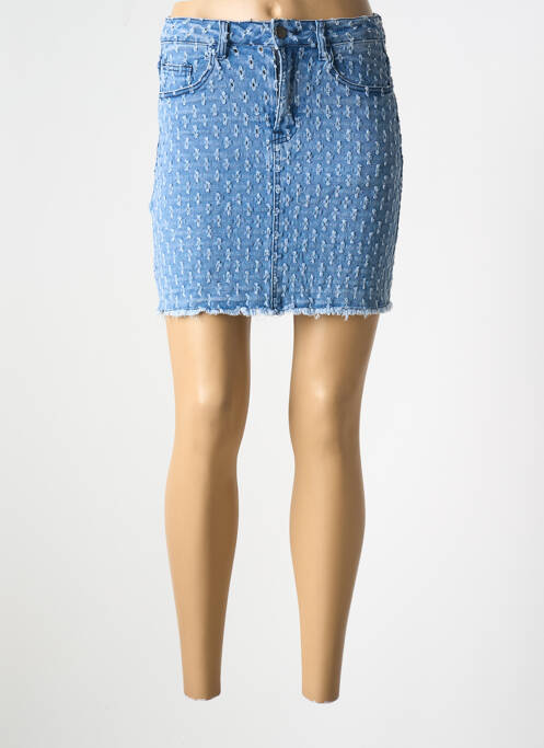Jupe courte bleu YU & ME pour femme