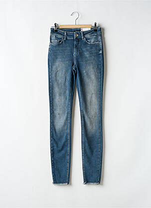 Jeans coupe slim stretch taille haute bleu ONLY femme