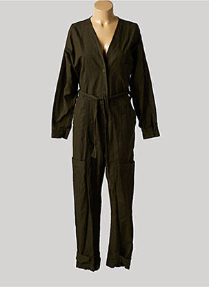 Combi-pantalon fermeture boutonnée sur le devant manches longues vert BANDITAS FROM MARSEILLE femme
