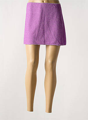 Mini-jupe doublure violet OSÉREE femme