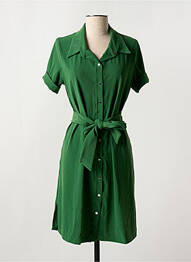 Robe courte manches courtes manches courtes vert PAIN DE SUCRE femme