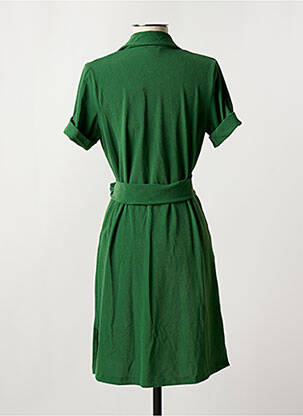 Robe courte manches courtes manches courtes vert PAIN DE SUCRE femme