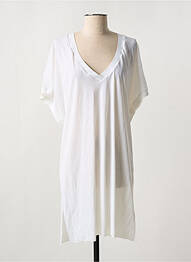 Top tissage jersey manches courtes blanc PAIN DE SUCRE femme