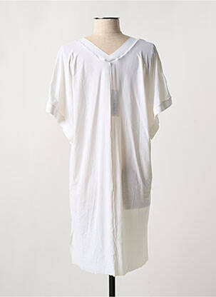Top tissage jersey manches courtes blanc PAIN DE SUCRE femme