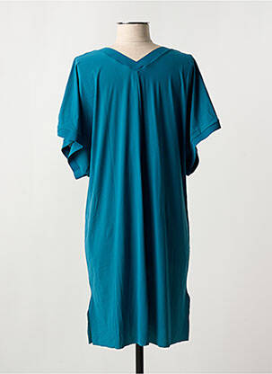 Top stretch manches courtes bleu PAIN DE SUCRE femme