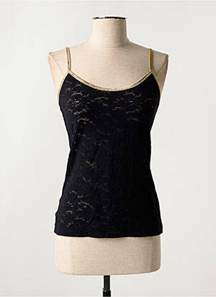 Top/caraco légère et transparente noir PAIN DE SUCRE femme