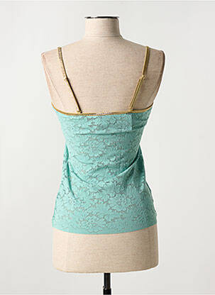 Top/caraco légère et transparente vert PAIN DE SUCRE femme