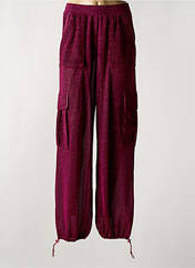 Pantalon cargo rose OSÉREE pour femme seconde vue