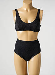 Maillot de bain 2 pièces noir OSÉREE pour femme seconde vue