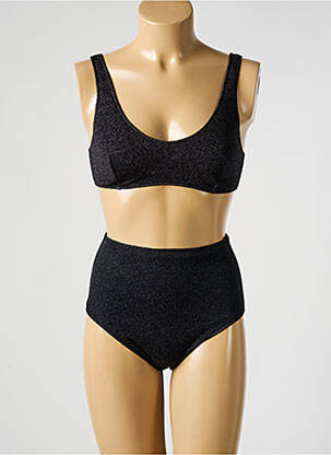 Maillot de bain 2 pièces bretelles élastiquées brassieres noir OSÉREE femme