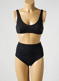 Maillot de bain 2 pièces bretelles élastiquées brassieres noir OSÉREE femme