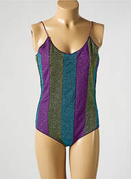 Maillot de bain 1 pièce imprimé fantaisie violet OSÉREE femme