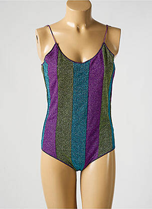 Maillot de bain 1 pièce imprimé fantaisie violet OSÉREE femme