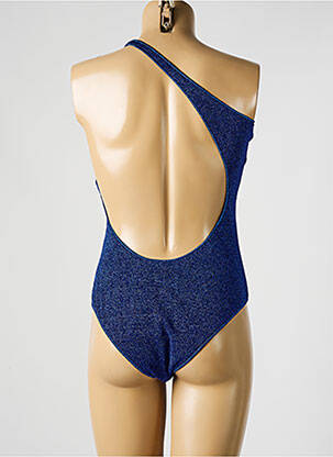 Maillot de bain 1 pièce bretelles élastiquées bleu OSÉREE femme