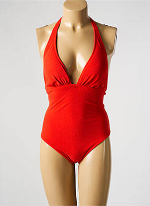 Maillot de bain 1 pièce orange PAIN DE SUCRE femme