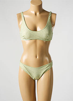 Maillot de bain 2 pièces bretelles élastiquées brassieres vert OSÉREE femme