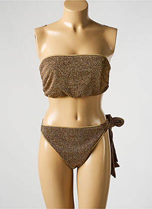 Maillot de bain 2 pièces haut bandeau haut bandeau or OSÉREE femme