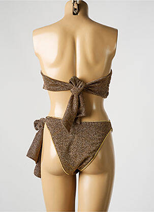 Maillot de bain 2 pièces haut bandeau haut bandeau or OSÉREE femme